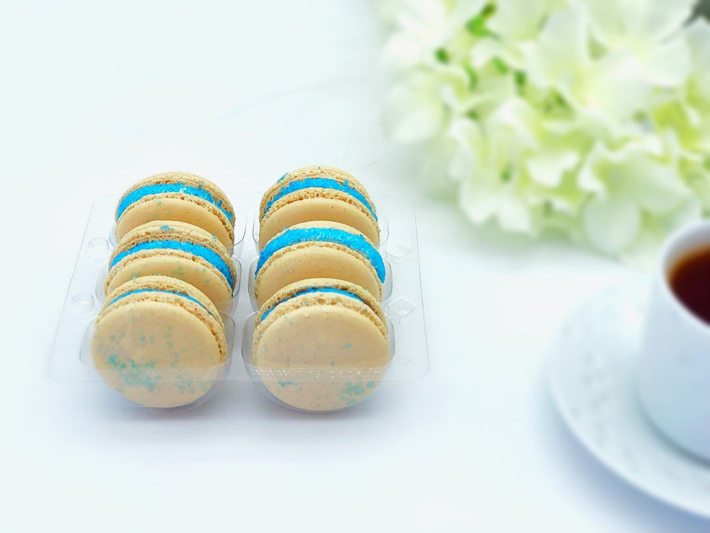 6 Pack Piña Colada Cocktail Macarons - Macaron Centrale