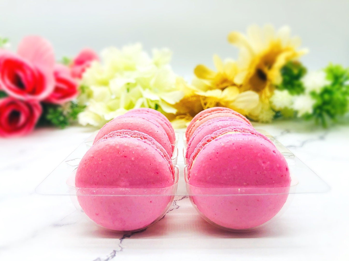 6 Pack pink lemonade macarons - Macaron Centrale