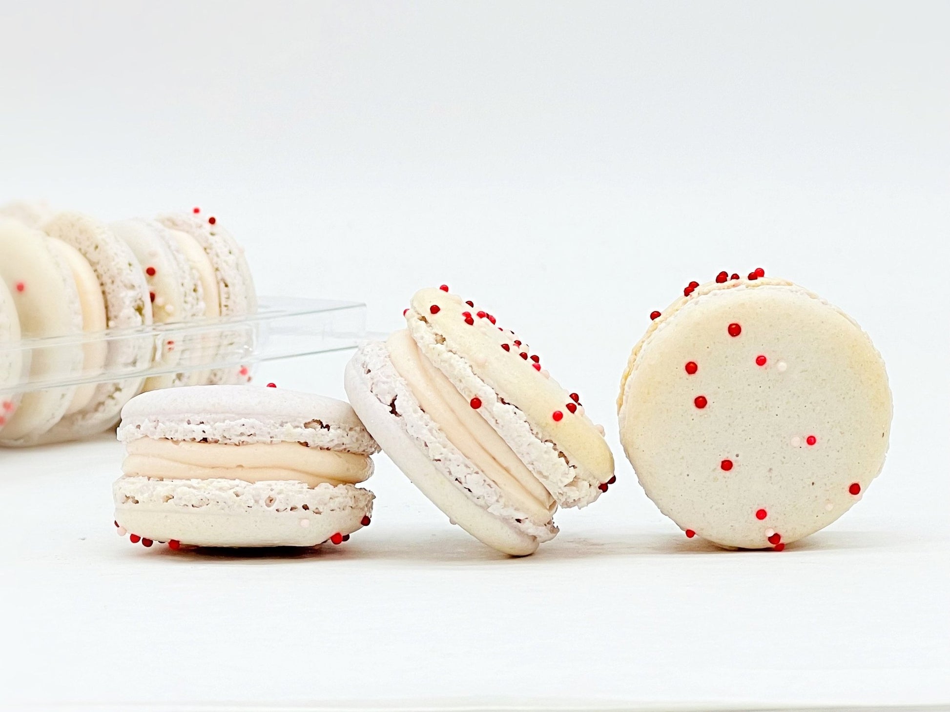 6 Pack Pomegranate Ginger French Macarons - Macaron Centrale