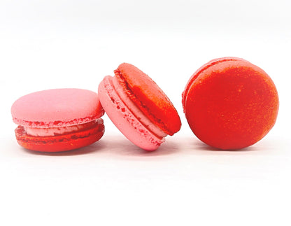 6 Pack Straw - Pomegranate Macarons - Macaron Centrale