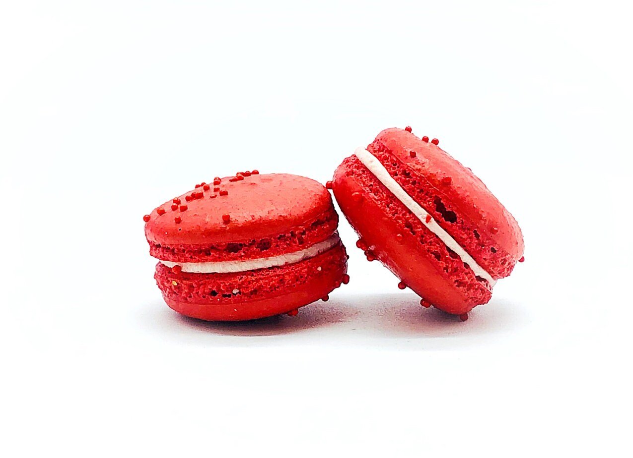 6 Pack strawberry macarons - Macaron Centrale