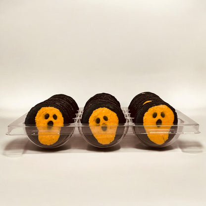 Orange Ghost Macarons – Halloween Special with Customizable Flavors