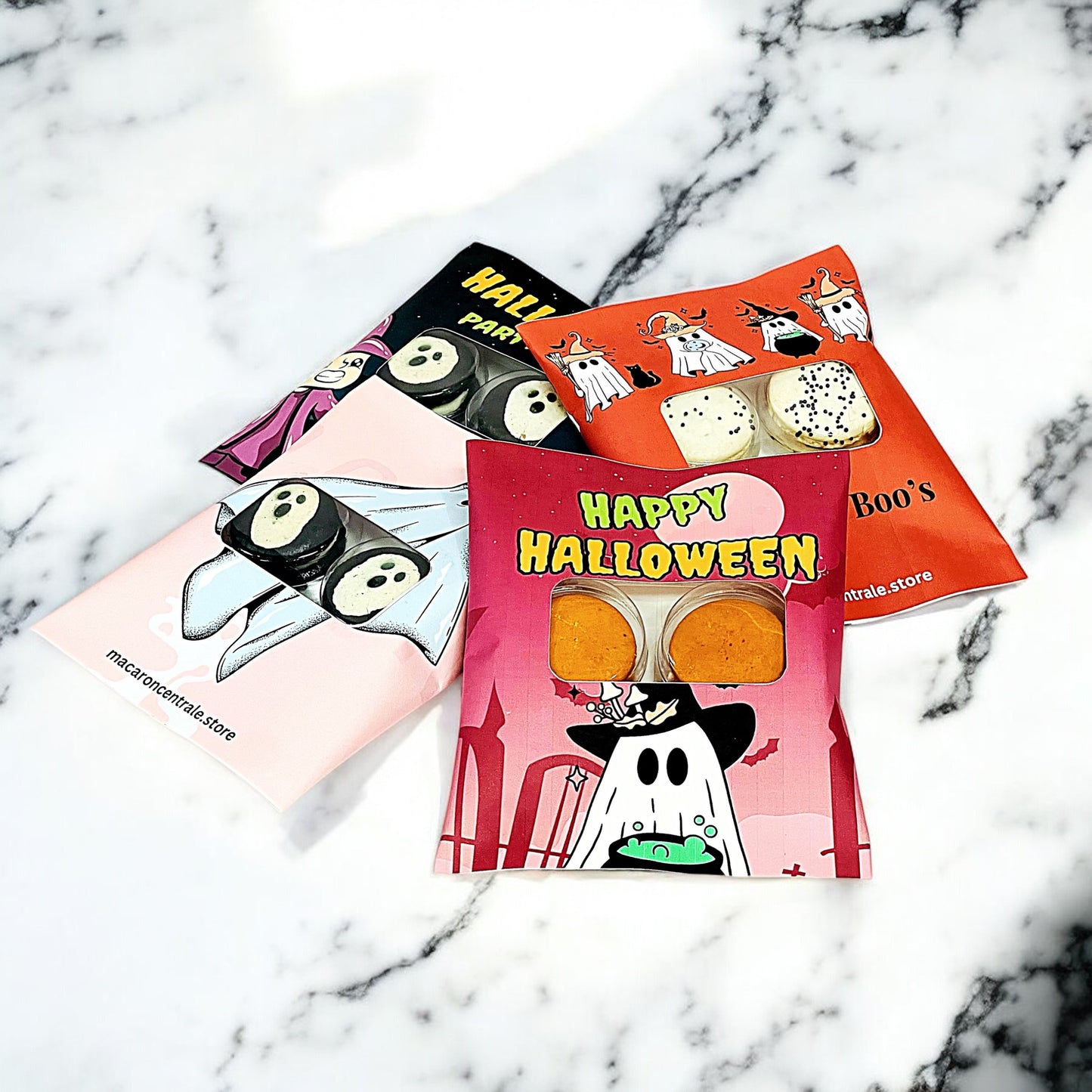 Customizable Halloween Macaron Pouch Set