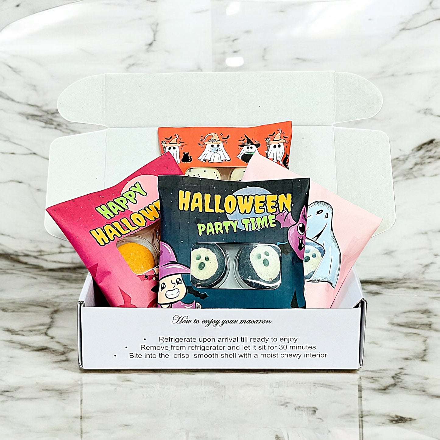 Customizable Halloween Macaron Pouch Set