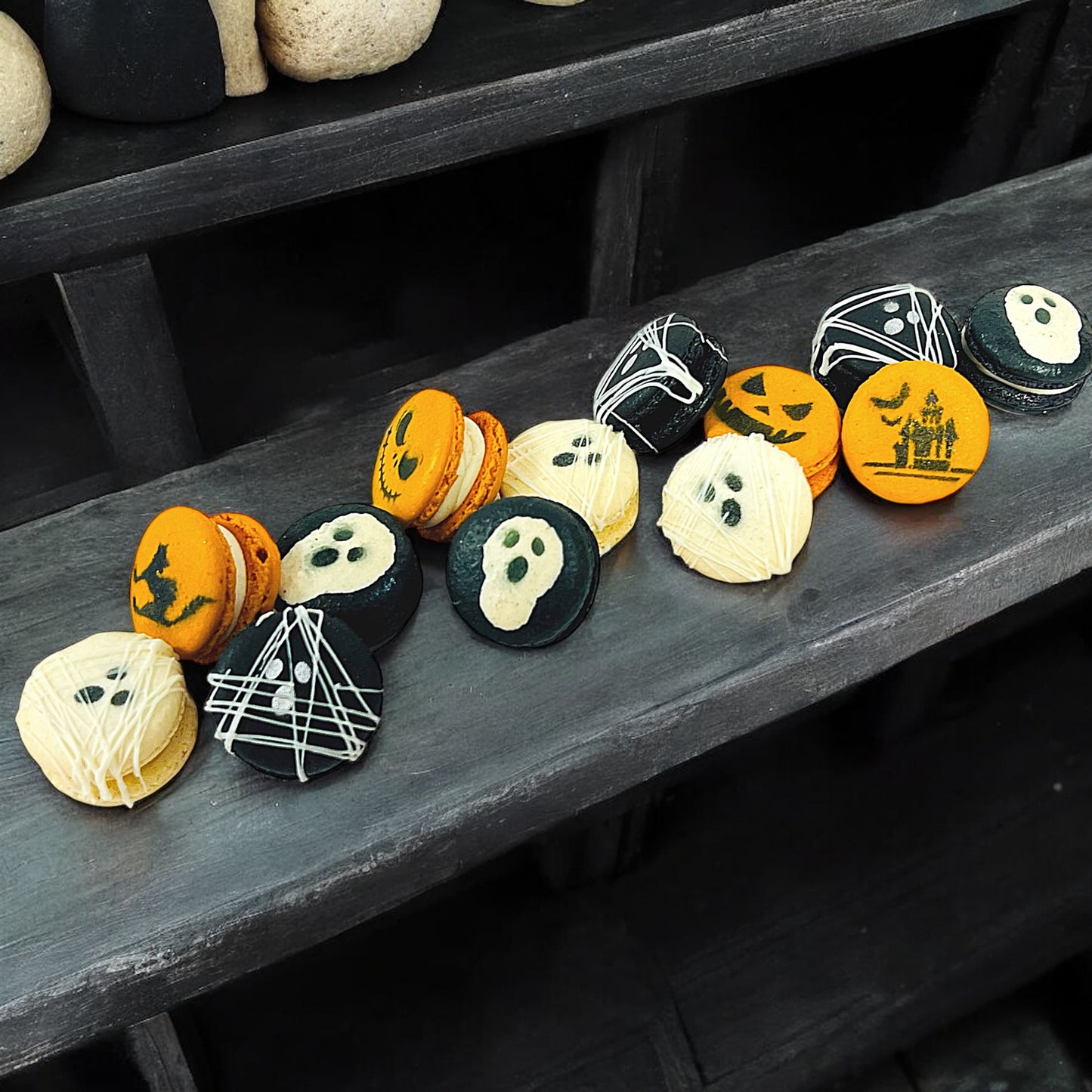 Spooky Halloween Macaron Set – Kid Friendly Option