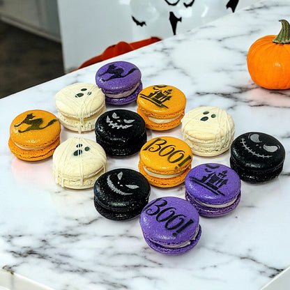 No Tricks, Just Macaron Treats! Halloween Set French Macarons