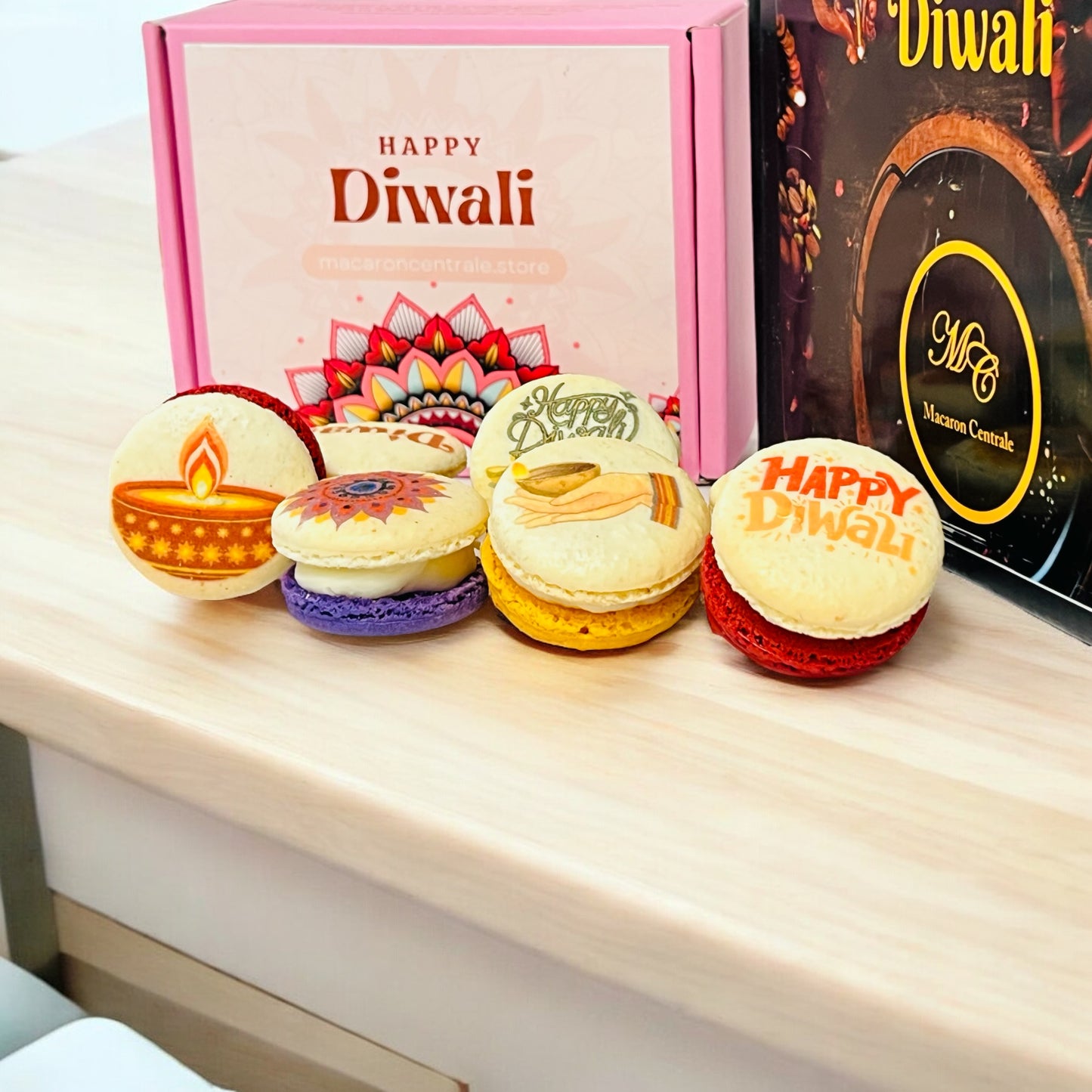 Diwali Celebration Macarons | Available in 6, 12 & 24 Pack | A Perfect Gift for Diwali Celebrations