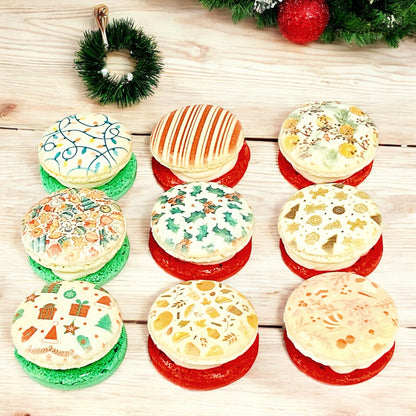 Holiday Spirit Macaron Collection - Gift Wrapping Paper Design