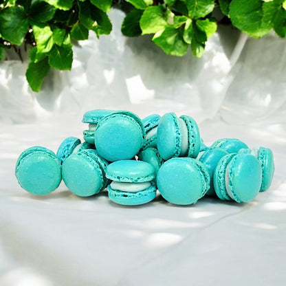 Blueberry Mini Macarons - Perfect for Decorating Cupcakes, Cakes, Ice Cream, and More!