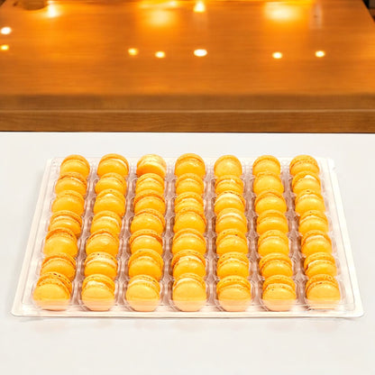 Orange Mini Macarons - Perfect for Decorating Cupcakes, Cakes, Ice Cream, and More!