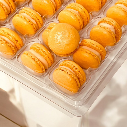 Orange Mini Macarons - Perfect for Decorating Cupcakes, Cakes, Ice Cream, and More!