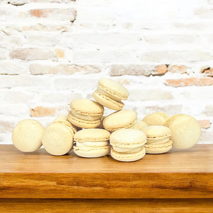 Vanilla Mini Macarons - Perfect for Decorating Cupcakes, Cakes, Ice Cream, and More!