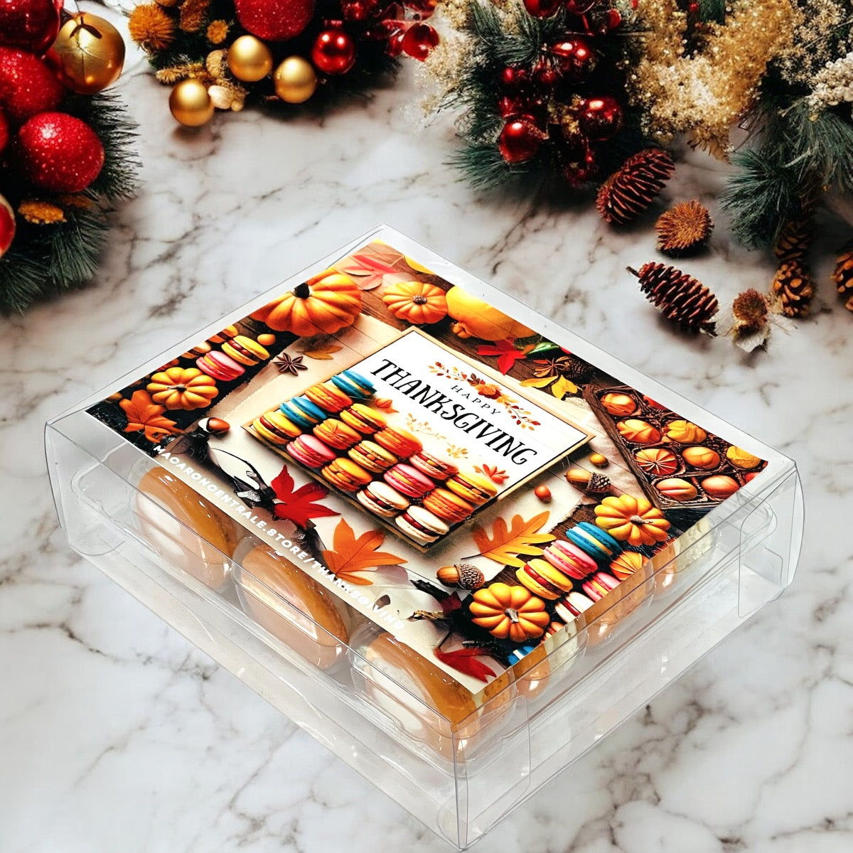 Surprise Me Thanksgiving Macaron Set – Classic & Vegan Options