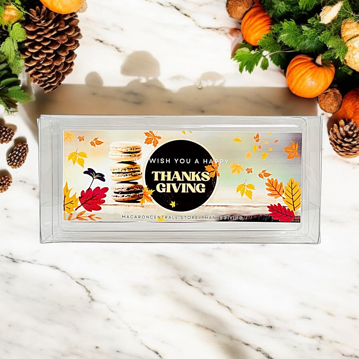 We Wish You a Happy Thanksgiving Macaron Set – Customizable Flavors