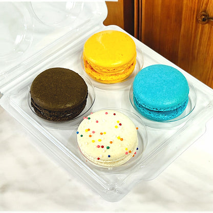 Customizable 4-Pack Classic Macaron Gift Set – Perfect for Private Label