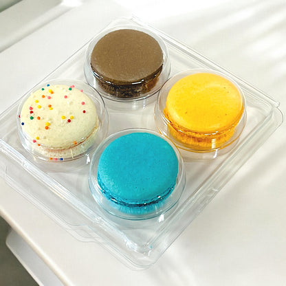 Customizable 4-Pack Classic Macaron Gift Set – Perfect for Private Label