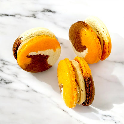 Pumpkin Spice Latte French Macarons