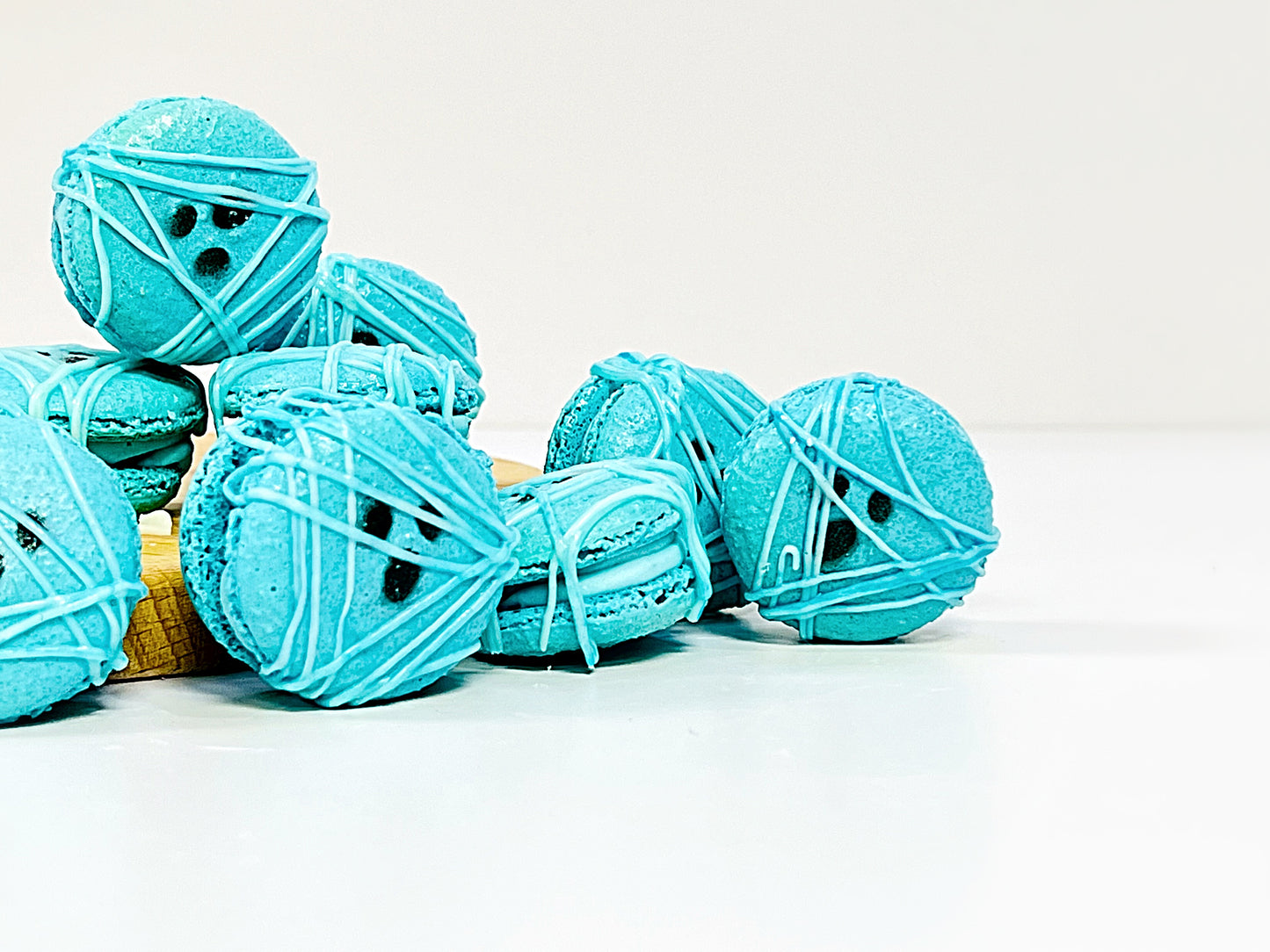Mummy French Macarons (Blue) | Available in 6, 12 or 24 Pack