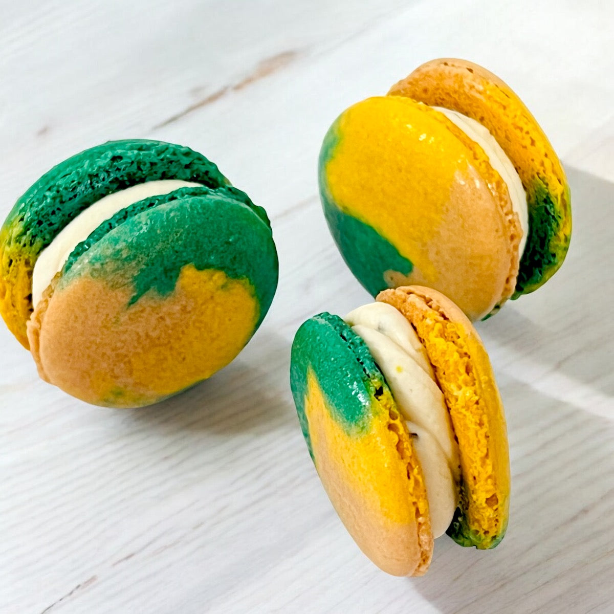 Hazelnut Pistachio French Macarons