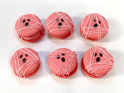 Mummy French Macarons (Pink) | Available in 6, 12 or 24 Pack