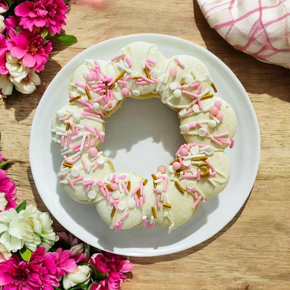 Macaron Wreath for Baby Showers - Pink or Blue Sprinkles