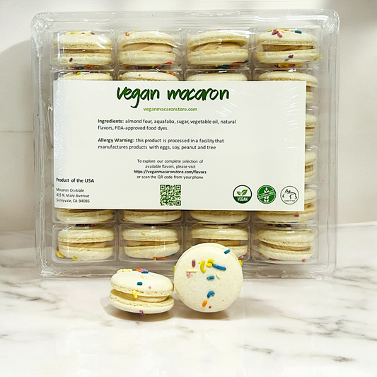 Wholesale All Natural Birthday Vegan Macarons | A great addition for your bakery establishment or your next party