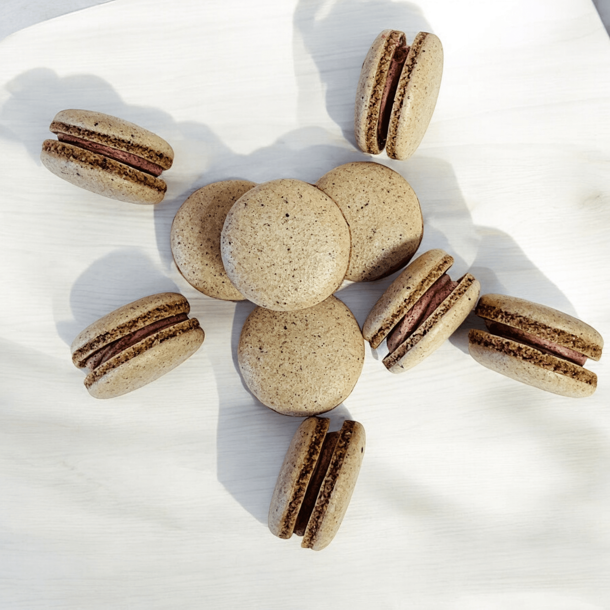 All Natural Açaí Lemon Vegan French Macarons | Available in 24 & 48 Pack - Macaron Centrale24 Pack