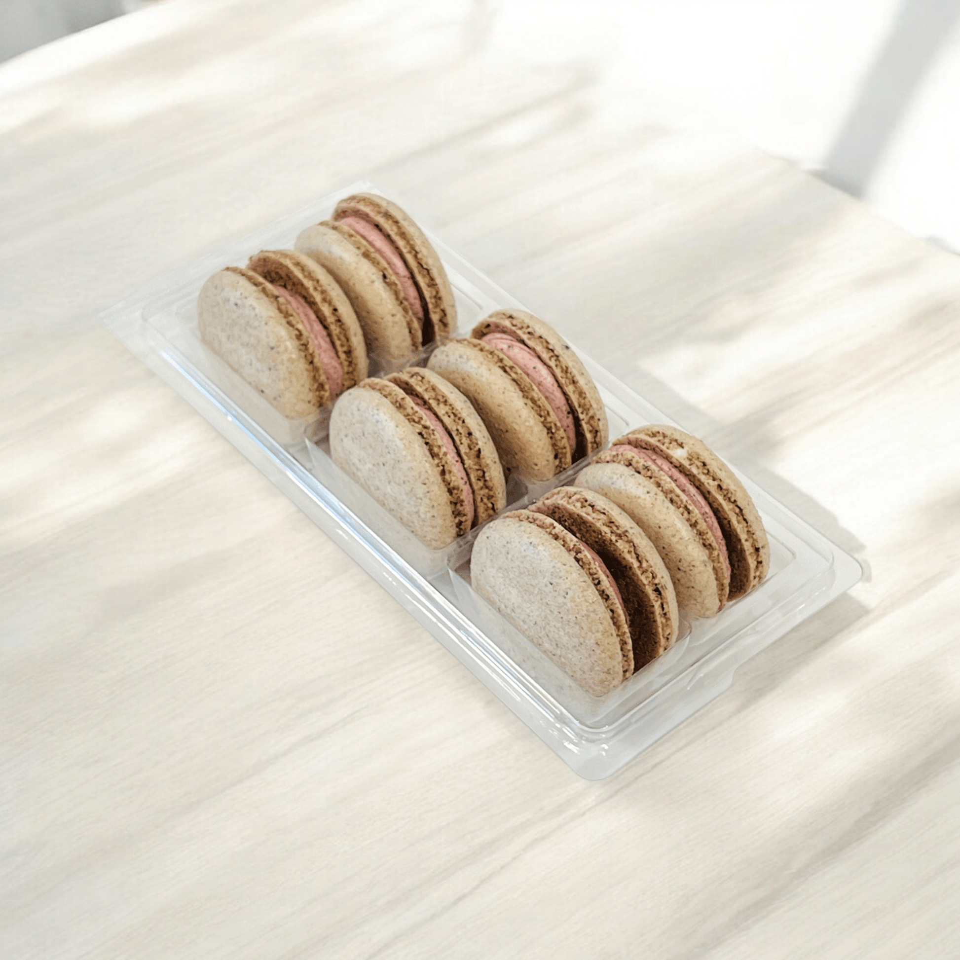 All Natural Açaí Lemon Vegan French Macarons | Available in 24 & 48 Pack - Macaron Centrale24 Pack