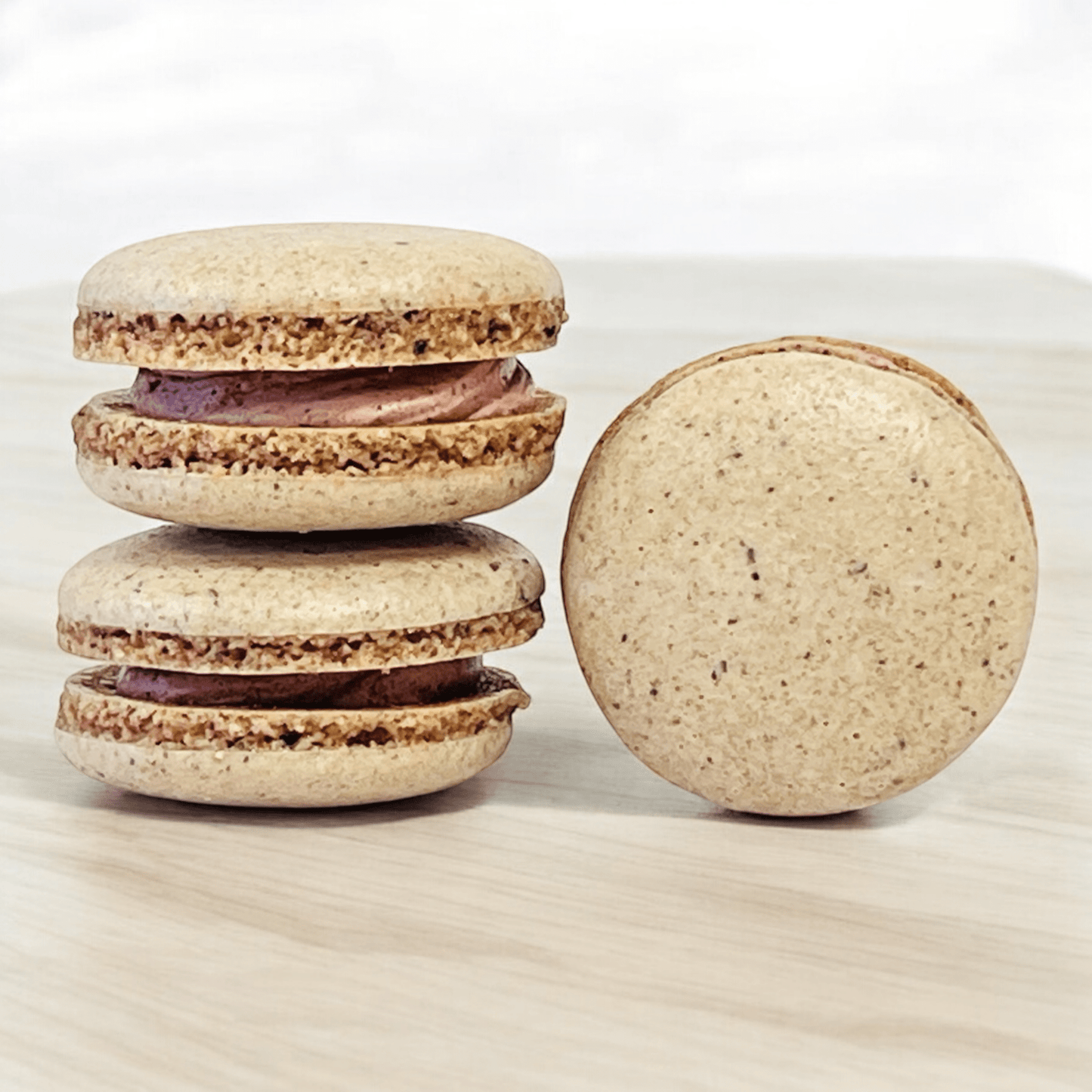 All Natural Açaí Lemon Vegan French Macarons | Available in 24 & 48 Pack - Macaron Centrale24 Pack