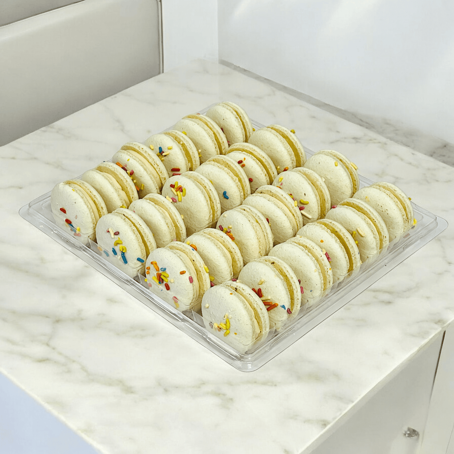 All Natural Birthday Vegan Macarons | Available in 4 & 12 Pack - Macaron Centrale4 Pack