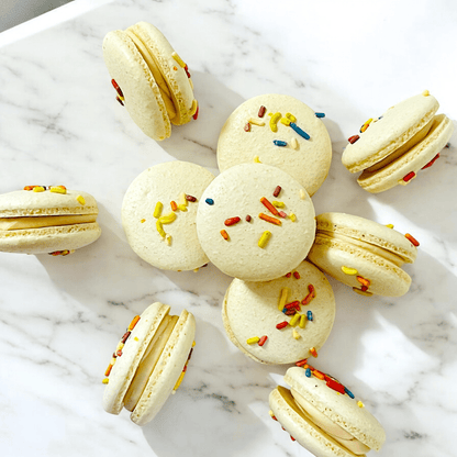 All Natural Birthday Vegan Macarons | Available in 4 & 12 Pack - Macaron Centrale4 Pack