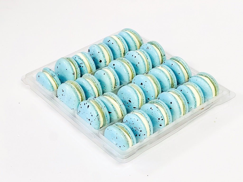 All Natural Blueberry Vegan French Macarons | Available in 24 & 48 Pack - Macaron Centrale24 Pack