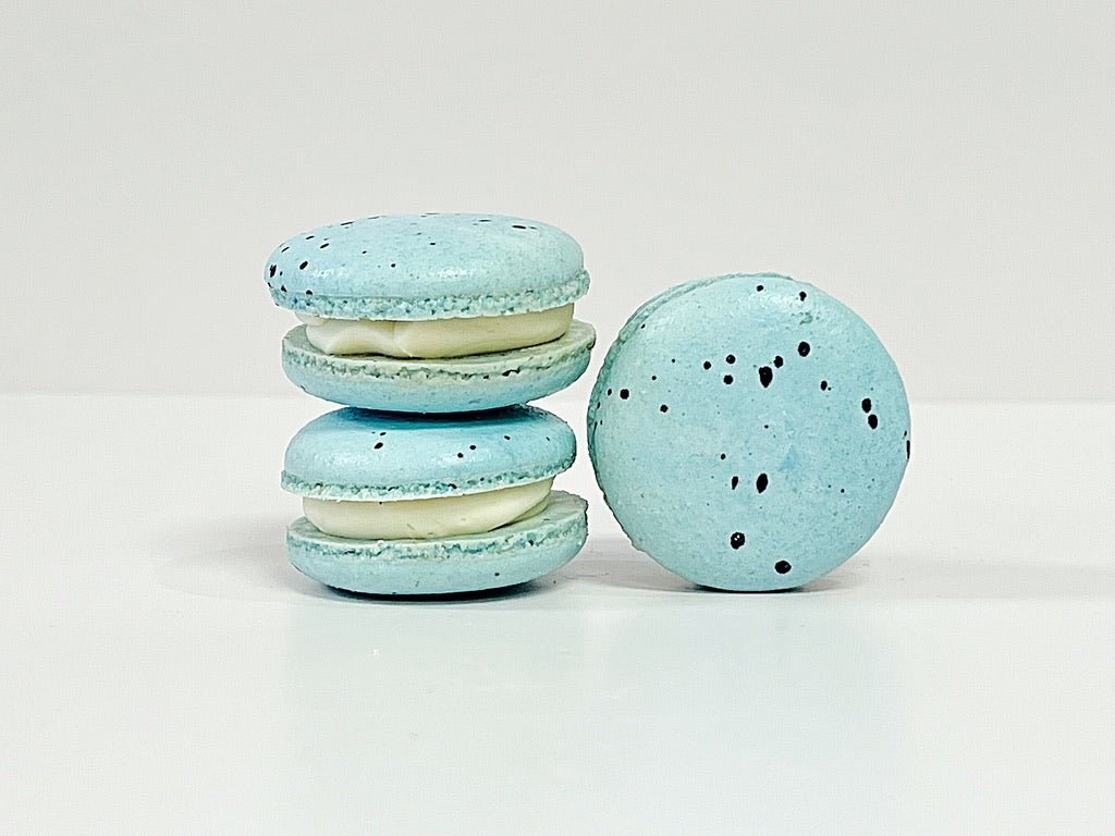 All Natural Blueberry Vegan French Macarons | Available in 24 & 48 Pack - Macaron Centrale24 Pack