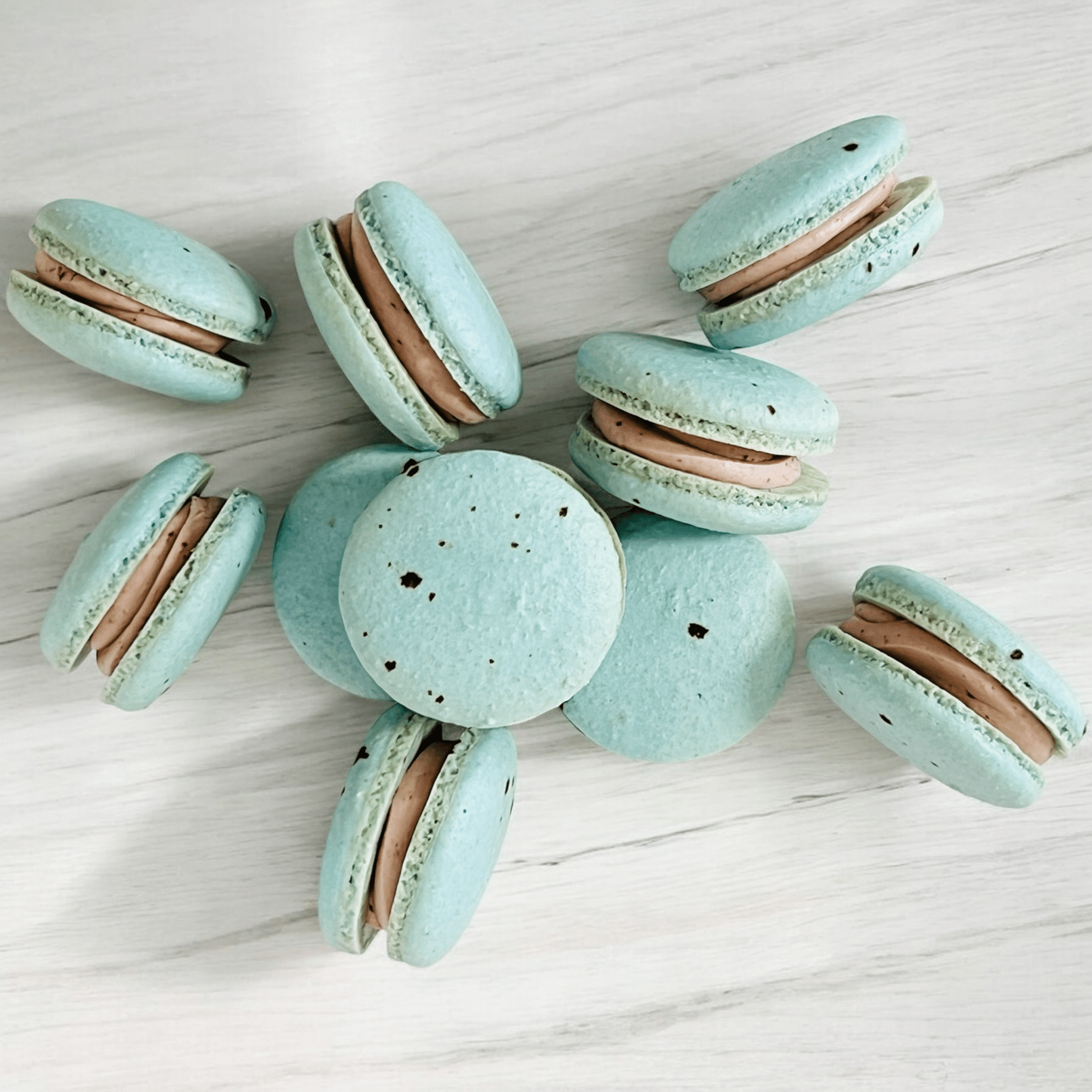 All Natural Blueberry Vegan French Macarons | Available in 24 & 48 Pack - Macaron Centrale24 Pack