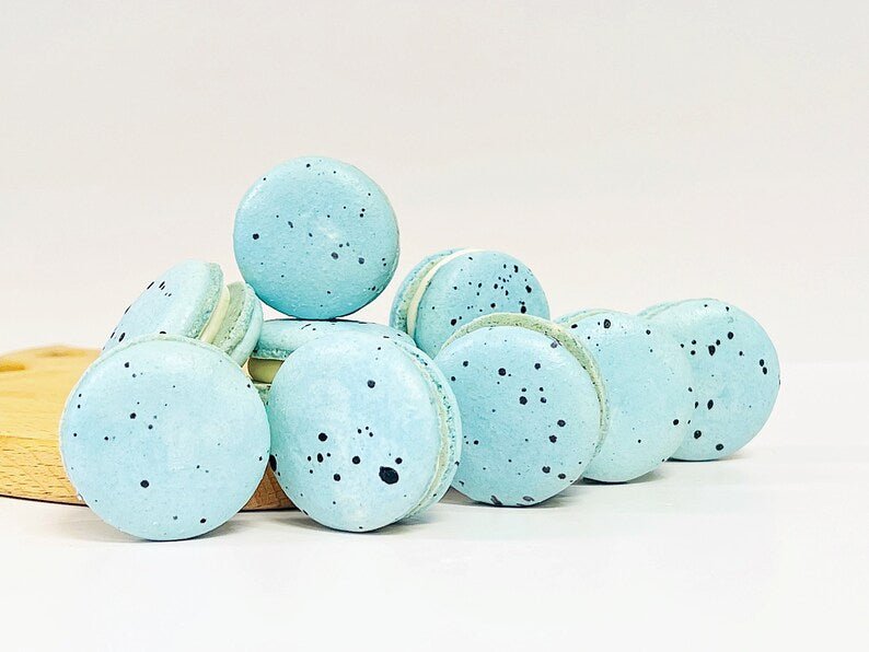 All Natural Blueberry Vegan Macarons - Macaron Centrale4 Pack