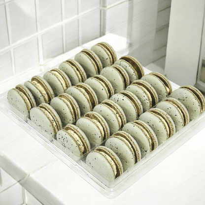 All Natural Earl Grey Lavender Vegan French Macarons | Available in 24 & 48 Pack - Macaron Centrale24 Pack