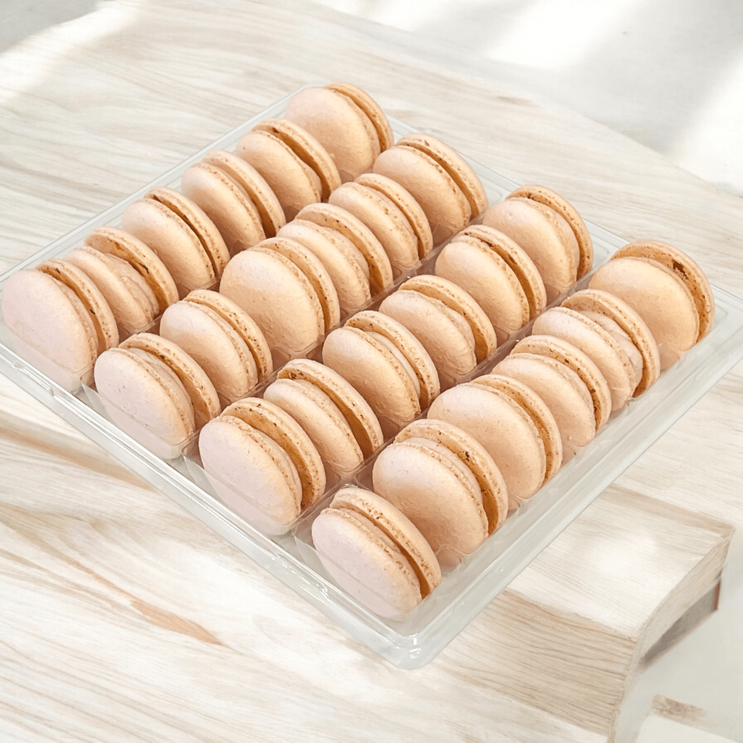 All Natural Strawberry Vegan French Macarons | Available in 24 & 48 Pack - Macaron Centrale24 Pack