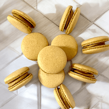 All Natural Thai Coffee (Oliang) Vegan French Macarons | Available in 24 & 48 Pack - Macaron Centrale24 Pack