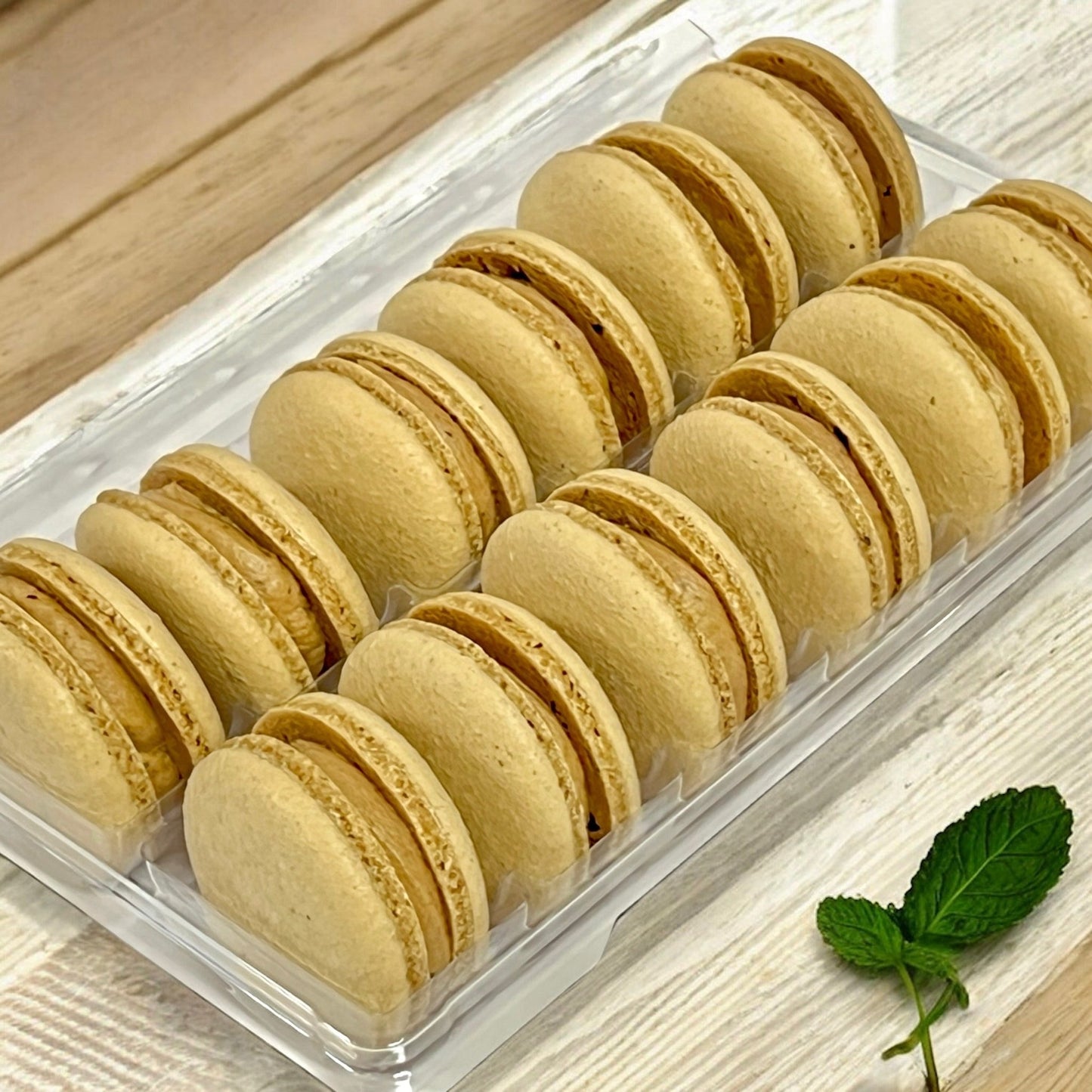 All Natural Thai Coffee (Oliang) Vegan French Macarons | Available in 24 & 48 Pack - Macaron Centrale24 Pack