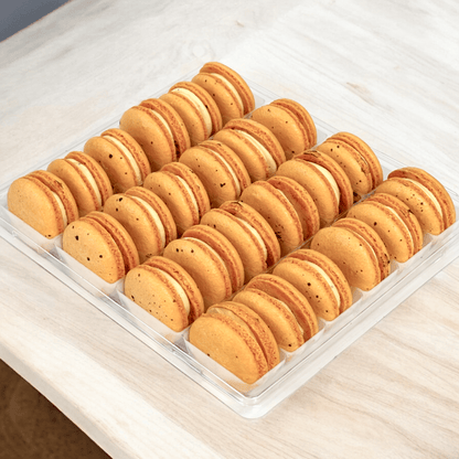 All Natural Thai Tea Vegan French Macarons | Available in 24 & 48 Pack - Macaron Centrale24 Pack