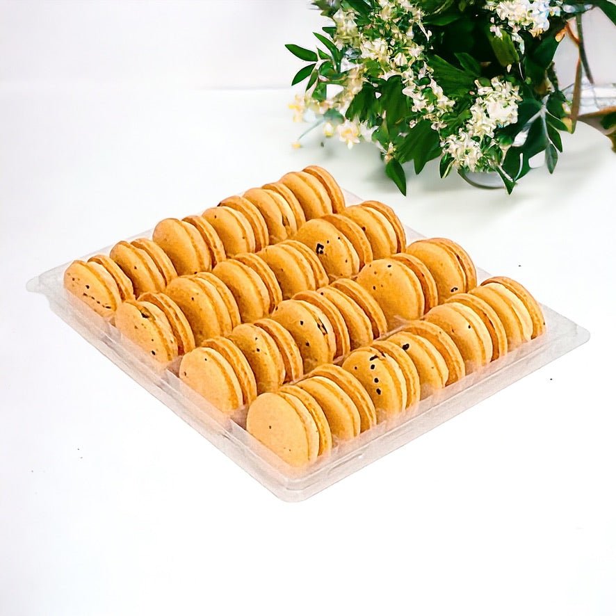 All Natural Thai Tea Vegan French Macarons | Available in 24 & 48 Pack - Macaron Centrale24 Pack