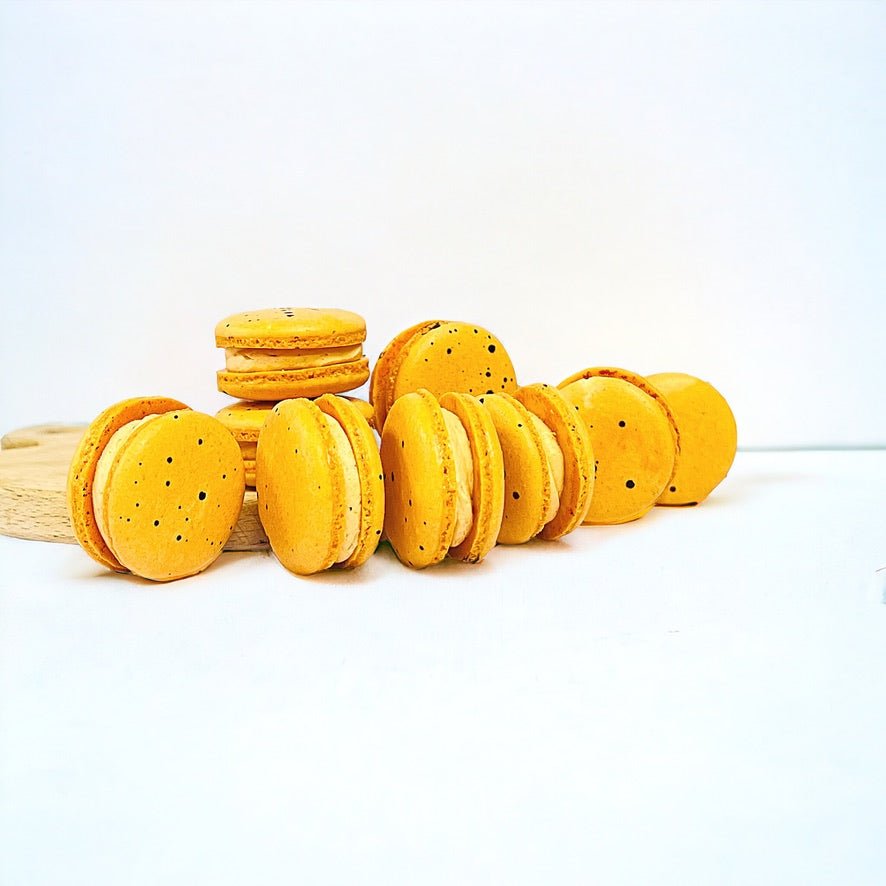 All Natural Thai Tea Vegan French Macarons | Available in 24 & 48 Pack - Macaron Centrale24 Pack