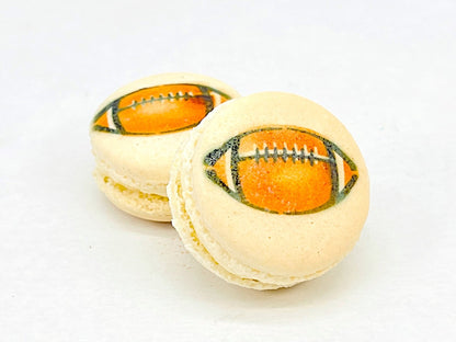 American Football French Macarons | Available in 12 and 24 Pack - Macaron Centrale6 pack
