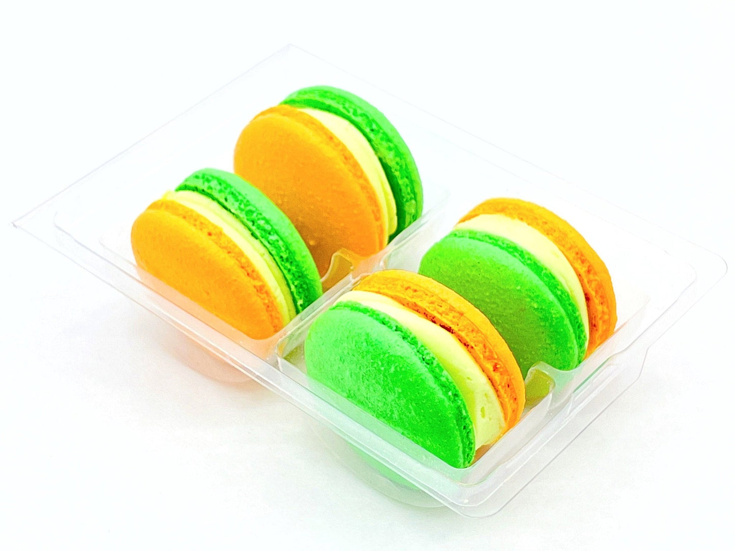 Apple Apricot Vegan Macarons - Macaron Centrale4 Pack