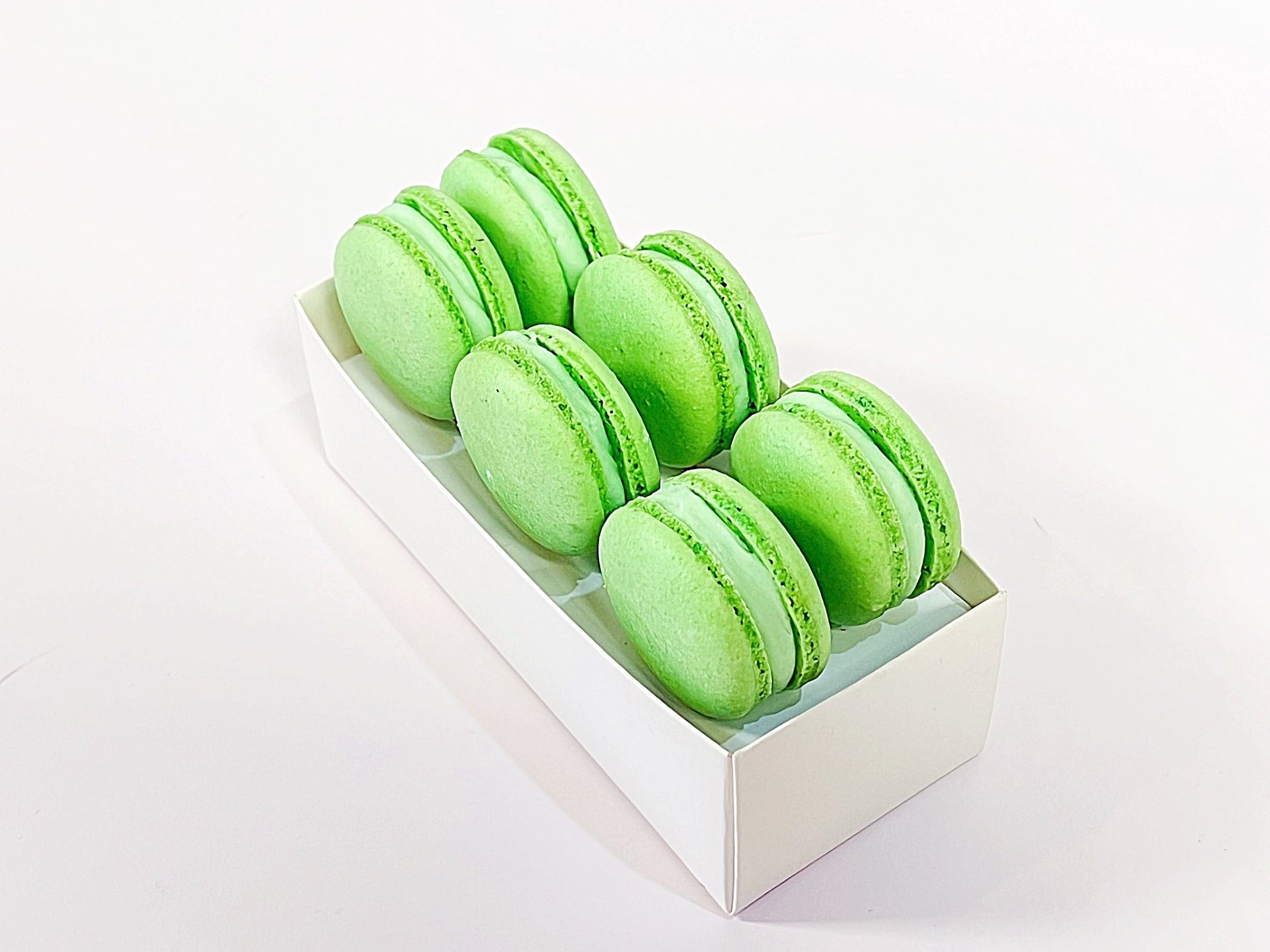 Apple Cream Macaron Sucettes En Gros | Available in 24 & 48 Sucettes - Macaron Centrale24 Pack