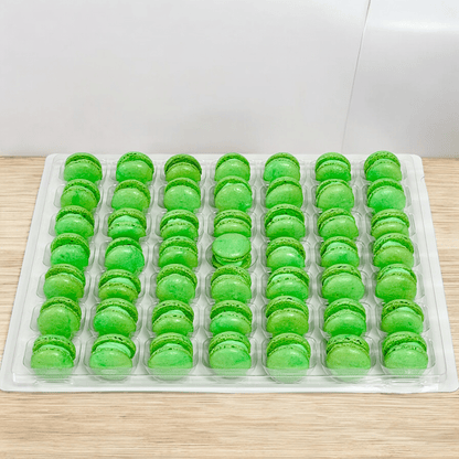 Apple Mini Macarons - Perfect for Decorating Cupcakes, Cakes, Ice Cream, and More! - Macaron Centrale16 Pack