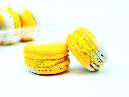 Apricot Oreo Macarons| Available in 6, 12 & 24 Pack - Macaron Centrale6 pack