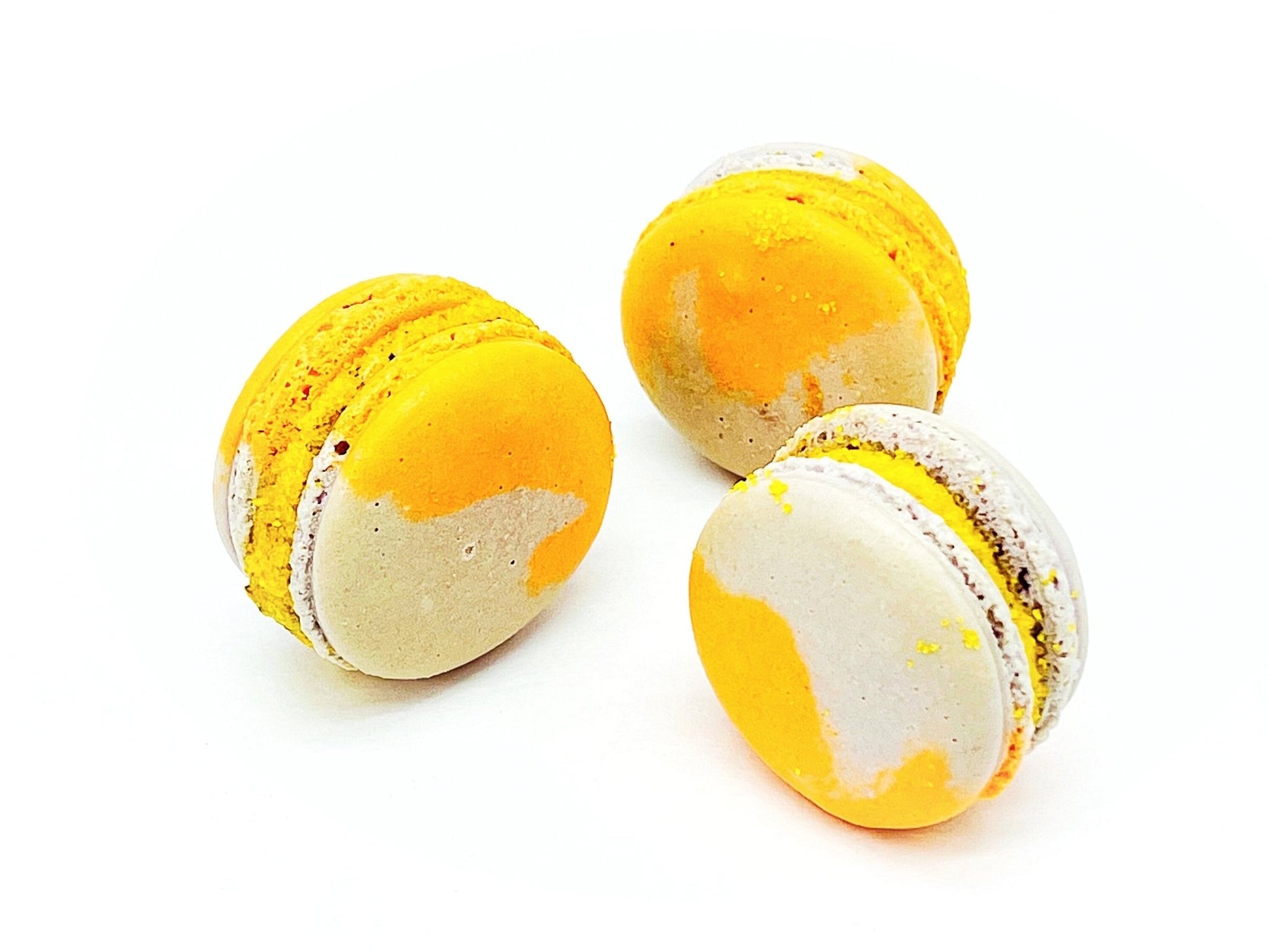 Apricot Oreo Macarons| Available in 6, 12 & 24 Pack - Macaron Centrale6 pack