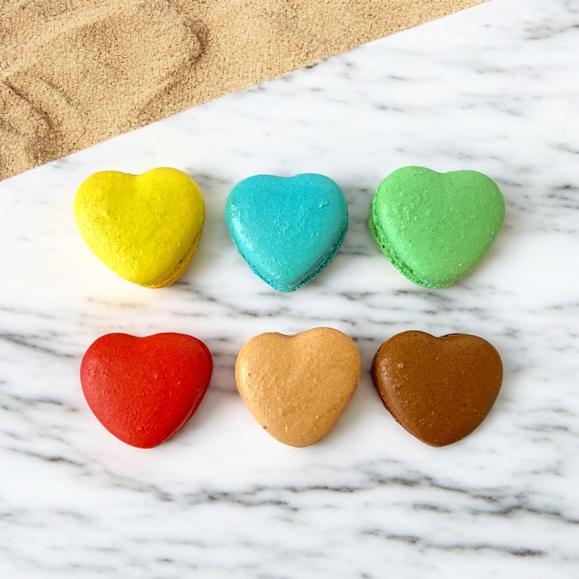 Assorted Heart - Shaped Macarons – 36 pack - Macaron CentraleValentine's