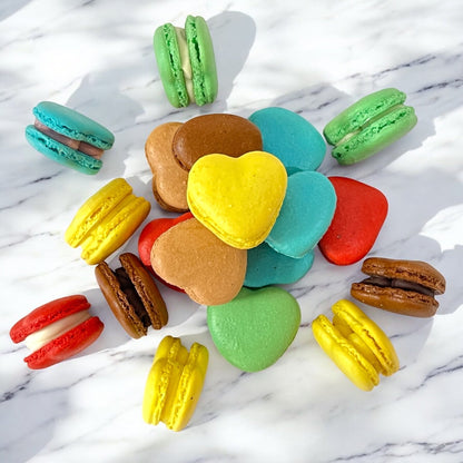 Assorted Heart - Shaped Macarons – 36 pack - Macaron CentraleValentine's